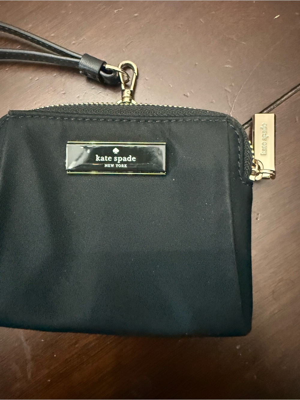 kate spade Black id pouch lanyard